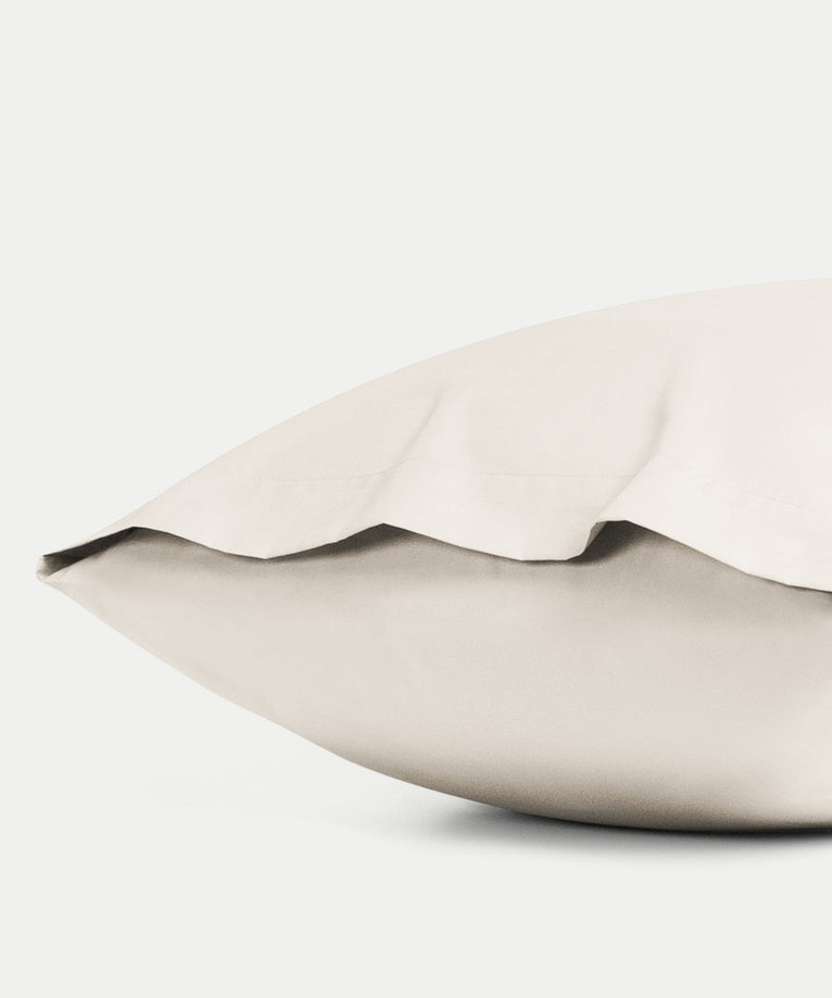 Pillowcase Egyptian cotton Percale 400TC | Chalk White