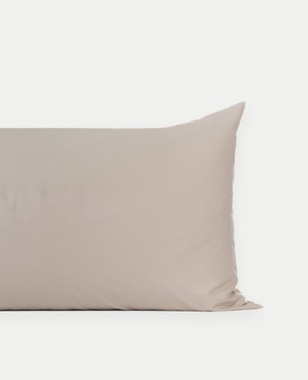 Set of 2 Pillowcases Egyptian Cotton Percale 400TC | Latte