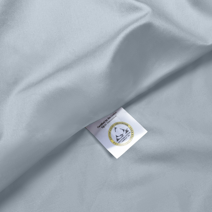 Egyptian Cotton Sateen Pillowcase 400TC | Misty Blue | Outlet