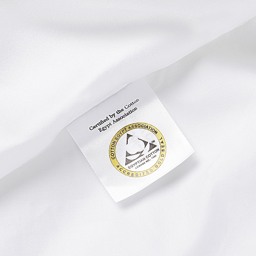 Duvet Cover Set & Fitted Sheet Egyptian Cotton Percale | Carmel White