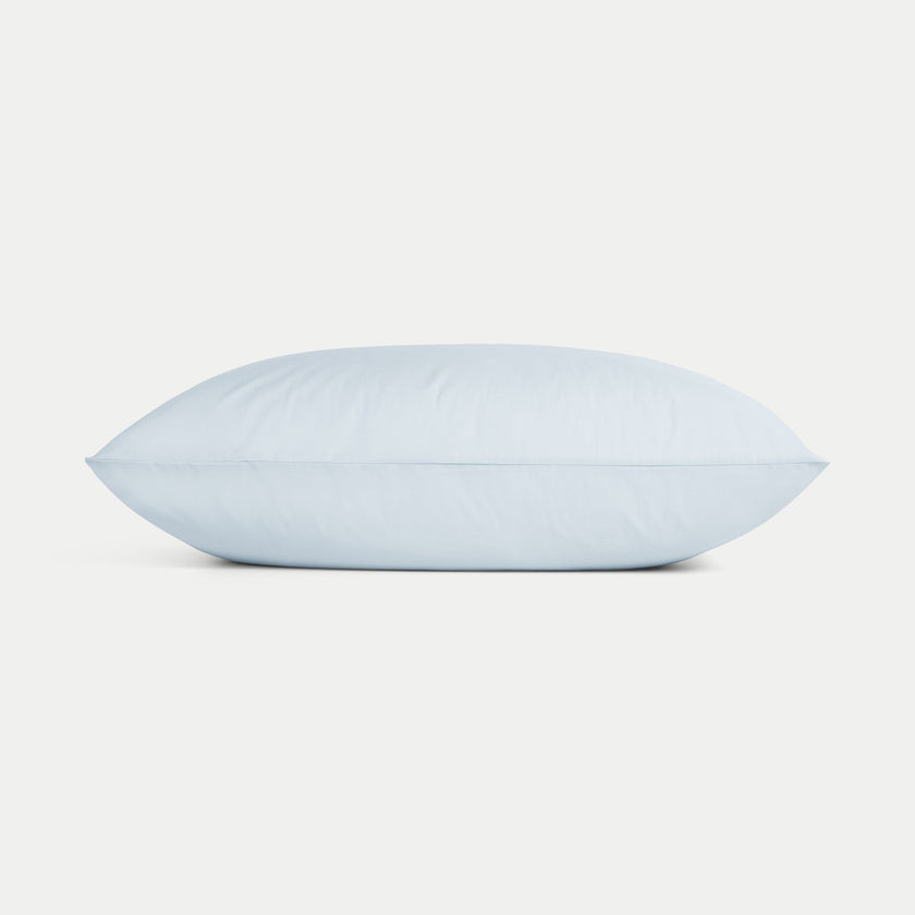Set of 2 Pillowcases Egyptian Cotton Percale 400TC | Pastel Blue