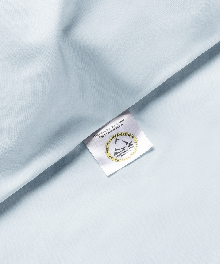 Kids Pillowcase Egyptian Cotton Percale 400TC Pastel Blue - Petit Hôtel