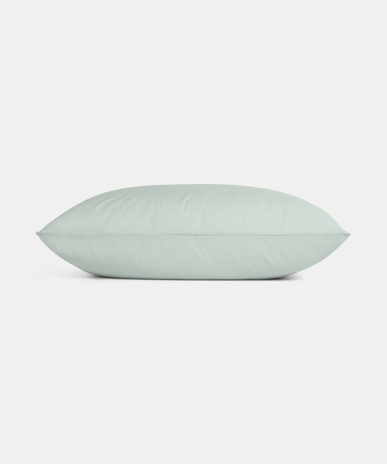 Set of 2 Pillowcases Egyptian Cotton Percale 400TC | Pastel Green