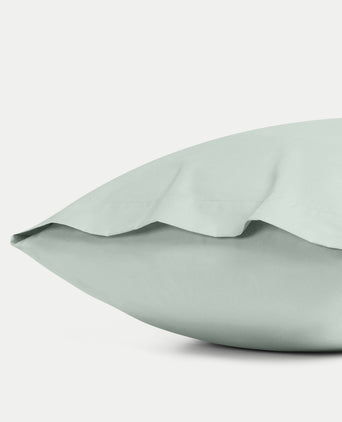 Set of 2 Pillowcases Egyptian Cotton Percale 400TC | Pastel Green