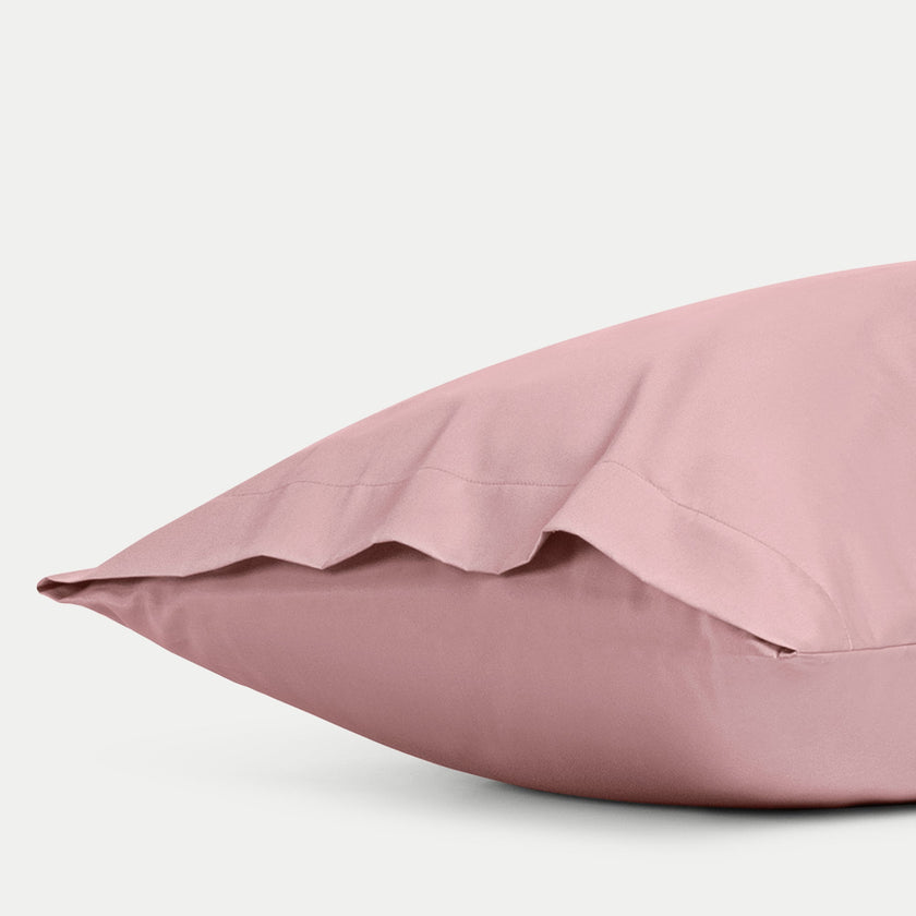 Set of 2 Pillowcases Egyptian Cotton Sateen 400TC | Blush Pink