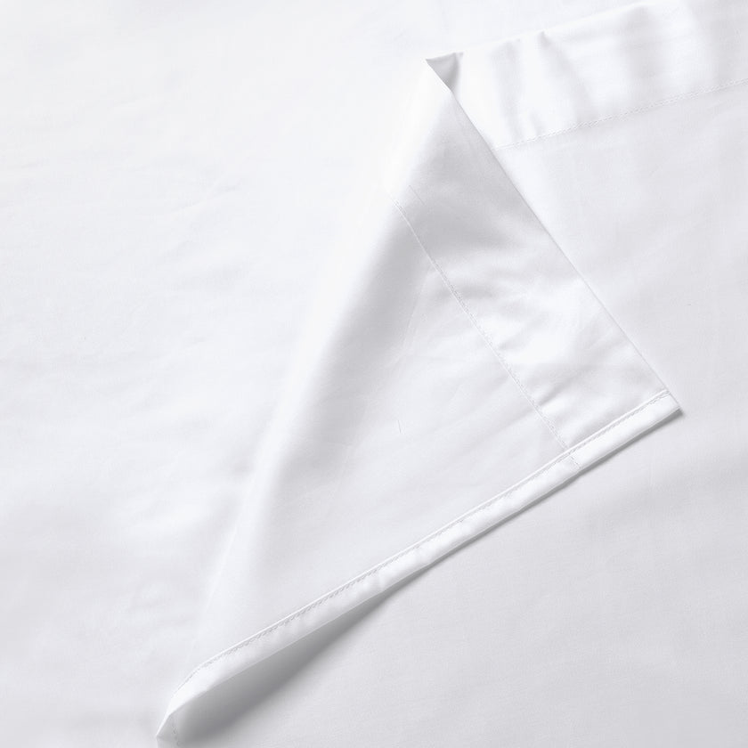 Egyptian Cotton Flat Sheet Sateen 400TC | White