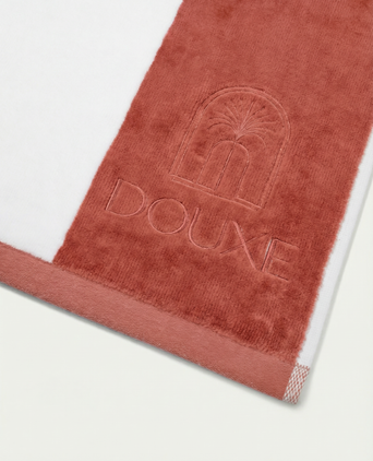 DOUXE Hotel Beach Towel Faded Coral 100x180 cm