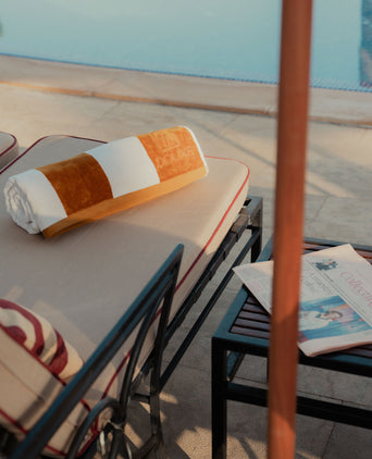 DOUXE Hotel Beach Towel Mustard 100x180 cm
