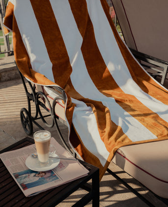 DOUXE Hotel Beach Towel Mustard 100x180 cm