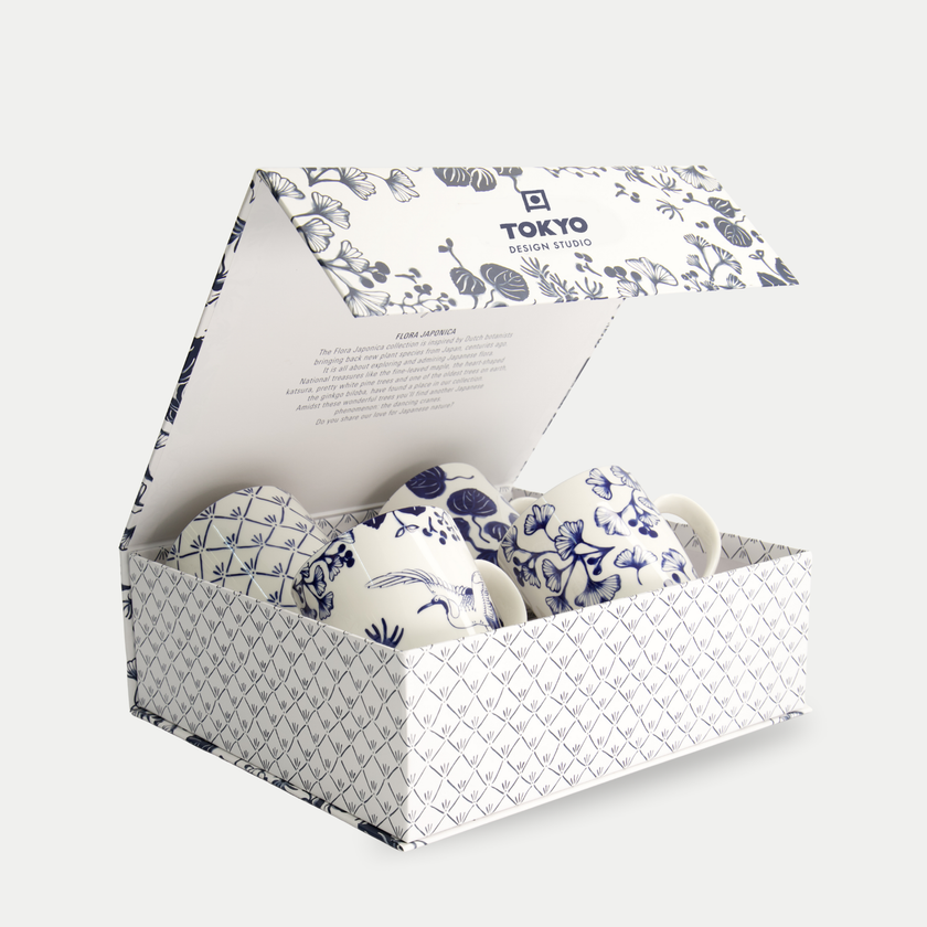 Tokyo Design Studio – Flora Japonica Mug Set (4-piece)