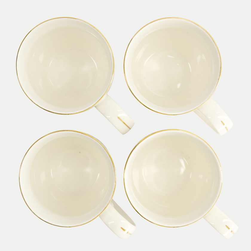 Tokyo Design Studio – Nippon White Gold Rim Mug Set (4-piece)