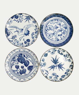 Tokyo Design Studio – Flora Japonica Plate Set (4-piece)