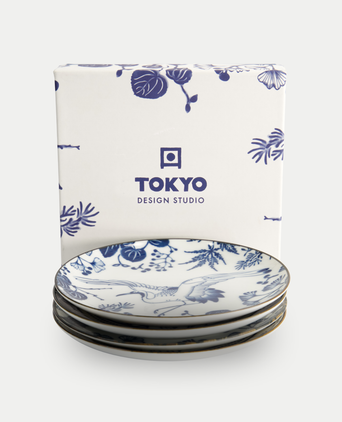 Tokyo Design Studio – Flora Japonica Plate Set (4-piece)