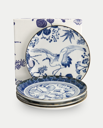 Tokyo Design Studio – Flora Japonica Plate Set (4-piece)