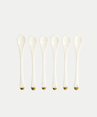 6-piece Tokyo Design Teaspoon Set - Golden Rim