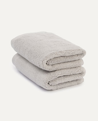 Guest towel zero-twist cotton 40x60 cm (2 pcs) | Silver Grey