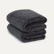 Towel zero-twist cotton 50x100 cm (2 pcs) | Anthracite