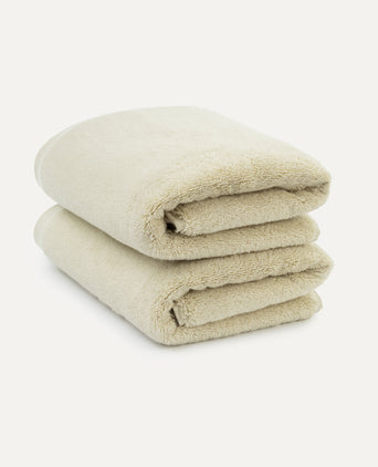 Towel zero-twist cotton 50x100 cm (2 pcs) | Pebble Beach