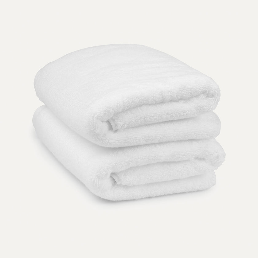 Towel zero-twist cotton 50x100 cm (2 pcs) | White