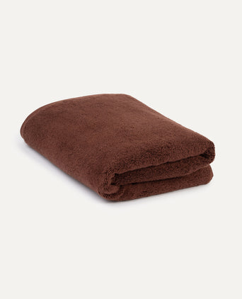 Towel set zero-twist cotton 70x140 cm (2 pcs) | Chestnut