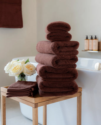 Towel set Spa Complete (10 pcs) | Chestnut