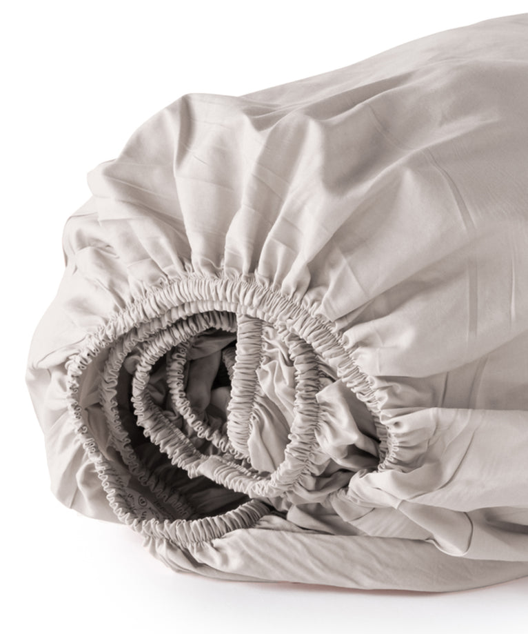 Duvet Cover Set & Fitted Sheet Percale | Greige