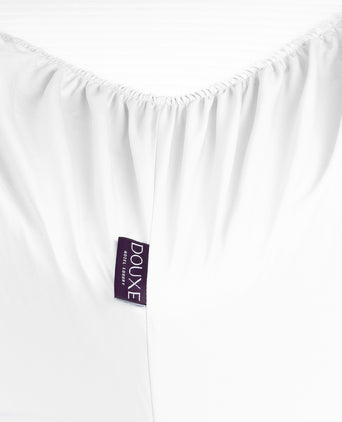 Egyptian Cotton Fitted Sheet Percale 400TC | White