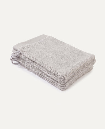 Washcloth Silver Grey 16x21 cm | Set of 4