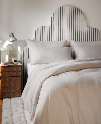 Set of 2 Pillowcases Washed Linen | Oat