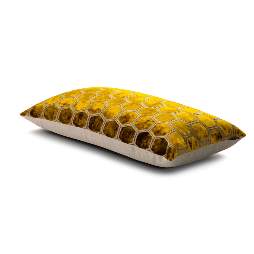 Manipur Decorative Pillow | Ochre