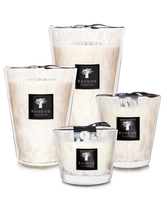 Scented Candle White Pearls Baobab