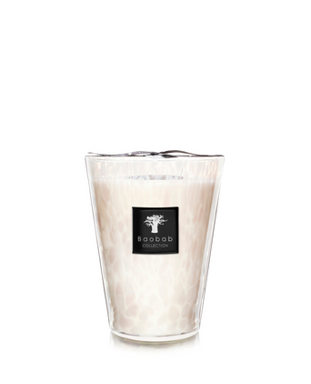 Scented Candle White Pearls Baobab